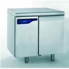 Meuble réfrigéré gastronorme sans groupe froid négatif en acier inoxydable 1 porte 577 W
