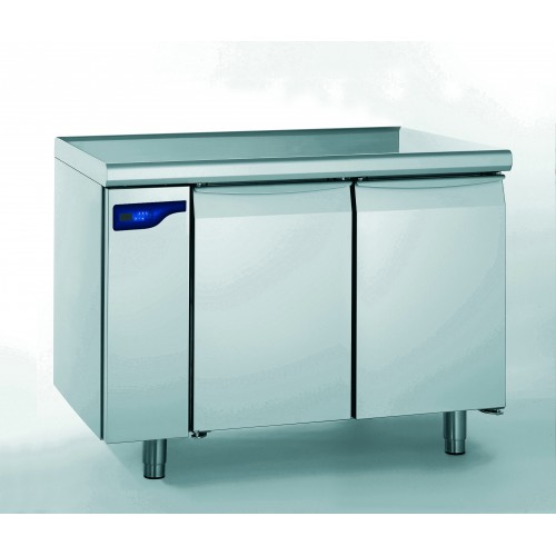 Meuble réfrigéré gastronorme sans groupe en acier inoxydable froid négatif 2 portes 834 W Meuble réfrigéré gastronorme sans groupe en acier inoxydable froid négatif 2 portes 834 W