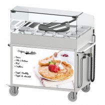 Chariot À Crêpière 40 Encastrée, en acier inoxydable, 2700 W