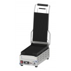 Panini grill, compact premium rainurée - rainurée en inox 2 400 W