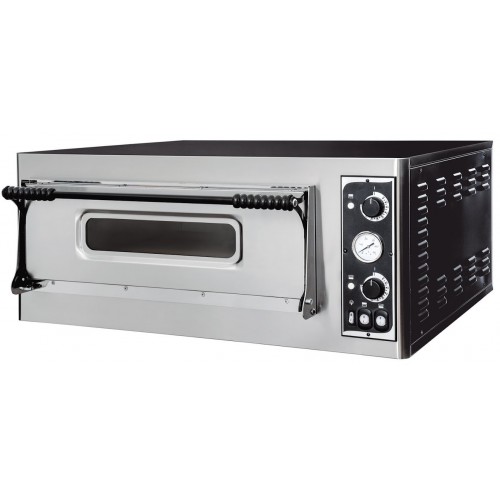 Four à pizza éléctrique mécanique acier inox Basic 6 Four à pizza éléctrique mécanique acier inox Basic 6
