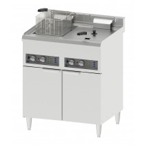 Friteuse Électrique Sur Pieds, 2 X 16 Litres, en acier inoxydable  2 x 12000 W