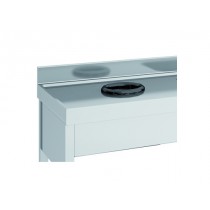 Option trou vide-déchets sur table
