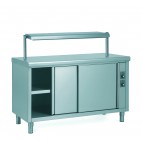 Etagère neutre 1 niveau pour meubles chauffants, en inox, hauteur 360 mm