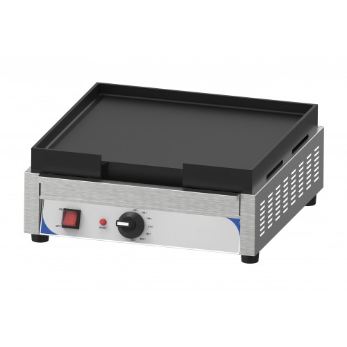 Plaque à snacker fonte lisse en inox 2800 W Plaque à snacker fonte lisse en inox 2800 W