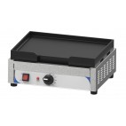 Plaque à snacker fonte lisse compacte en inox 2400 W