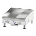 Plaque À Snacker Large Rainurée - Lisse, en inox, 2 x 3000 W
