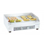 Plaque à snacker électrique premium lisse - rainurée en inox 3600 W