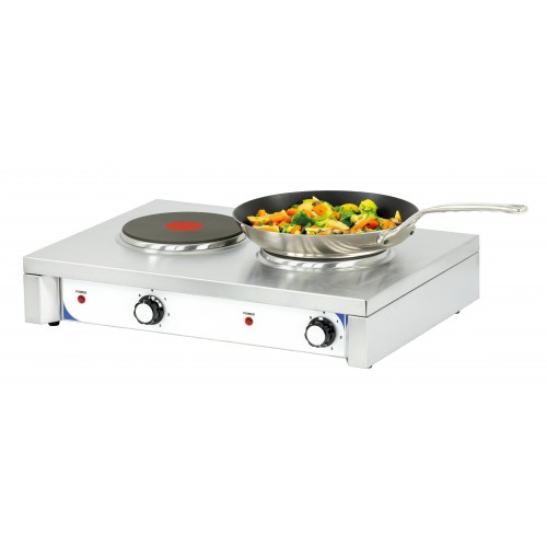 Réchaud electrique double acier inoxydable 3000 W Réchaud electrique double acier inoxydable 3000 W