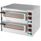 Four À Pizza 2 chambres 400, acier inoxydable AISI 430, 3400 W
