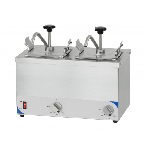Pompe à sauce Chauffant Double acier inoxydable 200 W Pompe à sauce Chauffant Double acier inoxydable 200 W