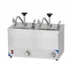 Pompe à sauce Chauffant Double acier inoxydable 200 W