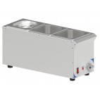 Bain marie À Sauce 3 x Gn 1/6 en acier inoxydable 800 W