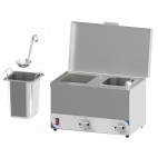 Bain Marie à sauce compact 2 cuves en acier inoxydable 400 W