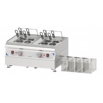 Cuiseur À Pâtes 2 X 9 Litres, acier inoxydable, 6600 W