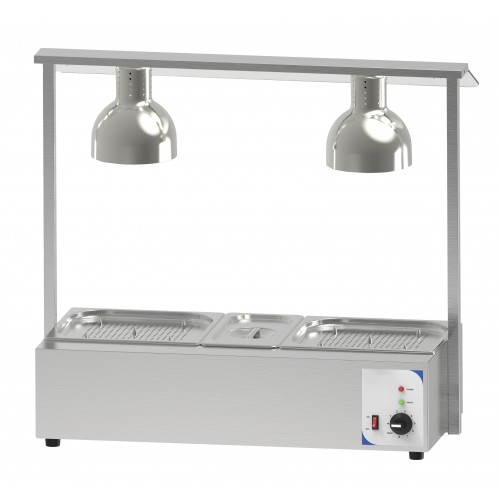 Poste De Découpe Chauffant Avec Bain Marie Double acier inoxydable 1800 W Poste De Découpe Chauffant Avec Bain Marie Double acier inoxydable 1800 W