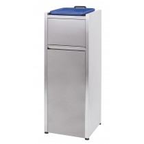 Poubelle Snack, acier inoxydable, 110 litres