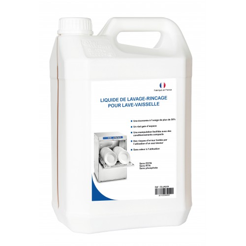 Liquide de lavage-rinçage pour lave-vaisselle Liquide de lavage-rinçage pour lave-vaisselle