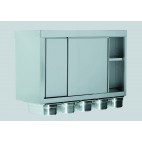 Armoire suspendue portes coulissantes 5 bacs GN 1/3 acier inoxydable largeur 400 mm