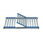 Etagère à clayettes aluminium anodisé P 400 mm, pour rayonnage