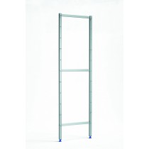 Echelle en aluminium anodisé, hauteur 1750 mm, pour rayonnage