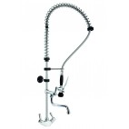 Robinetterie cuisine douchette EC/EF mono-trou avec col de cygne mélangeur 1/4 de tour H- 1200 mm