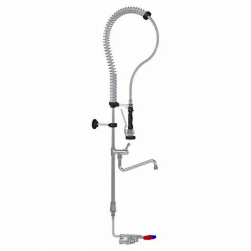 Robinetterie cuisine, douchette mitigée commande par pédale, à poser sur plonge, H 1200 mm Robinetterie cuisine, douchette mitigée commande par pédale, à poser sur plonge, H 1200 mm