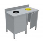 Meuble de tri 2 portes, avec ou sans rampe à plateaux, longueur 1200 mm