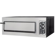 Four à pizza éléctrique mécanique acier inox Basic 1/50 2 thermostats