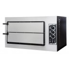 Four à pizza éléctrique mécanique acier inox Basic 2/50 3 thermostats