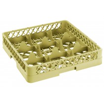 Casier à verre pour lave-vaisselle sans réhausse, beige, 9 compartiments