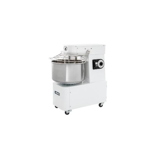 Pétrin pizza, à spirale, acier inox, tête et cuve fixées, IBT H2O 30