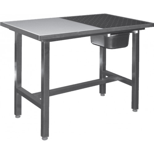 Table de dessouvidage mixte centra0le côte à côte, L 1200 x P 600 x H 850 mm Table de dessouvidage mixte centra0le côte à côte, L 1200 x P 600 x H 850 mm