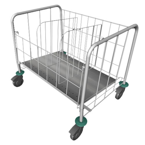 Chariot porte-assiettes 400 assiettes inox Chariot porte-assiettes 400 assiettes inox