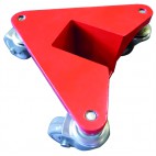 Jeu de 4 Coins roulants, dimensions utiles 50 x 65 mm, capacité 400 Kg