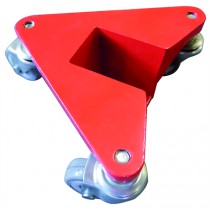 Jeu de 4 Coins roulants, dimensions utiles 50 x 65 mm, capacité 400 Kg