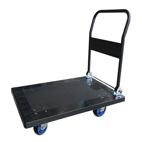 Chariot plastique avec dossier rabattable, capacité 500 kg Chariot plastique avec dossier rabattable, capacité 500 kg