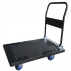 Chariot plastique avec dossier rabattable, capacité 500 kg
