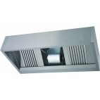 Hotte murale complète luxe, inox AISI 430, L 3200 mm x P 900 mm x H 540 mm
