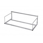 Etagères inox cuisine murale pour casier de lave-vaiselle, inox AISI 304,  L- 600 mm