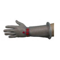 Gants cotte de maille, avec manchette stoplame, main gauche