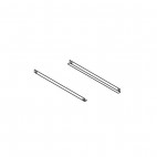 Jeu de 2 glissières inox GN1/1, L 560 mm