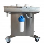 Machine rince-bouteilles semi-automatique, avec 10 positions de bouteilles