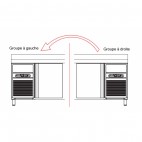 Supplément pour avoir le groupe à gauche du meuble, pour meuble sans évier