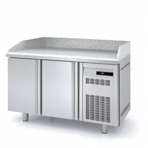 Meuble à pizza, 2 portes pleines, 3 bacs 600 x 400, 362 L