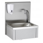 Lave-mains GC avec dosseret, L 440 x l 335 x H 540 mm