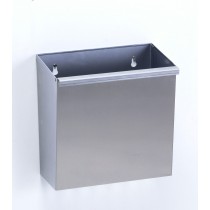 Poubelle murale inox, 12 litres