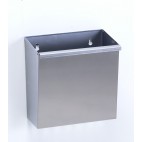 Poubelle murale inox, 12 litres