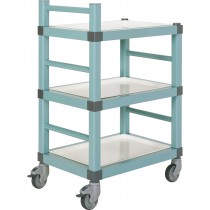 Chariot de service 2 niveaux, pour plateaux ABS 60 x 40 mm