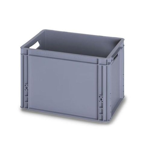 Bacs, fonds et parois pleins, gris, L 600 x P 400 mm Bacs, fonds et parois pleins, gris, L 600 x P 400 mm
